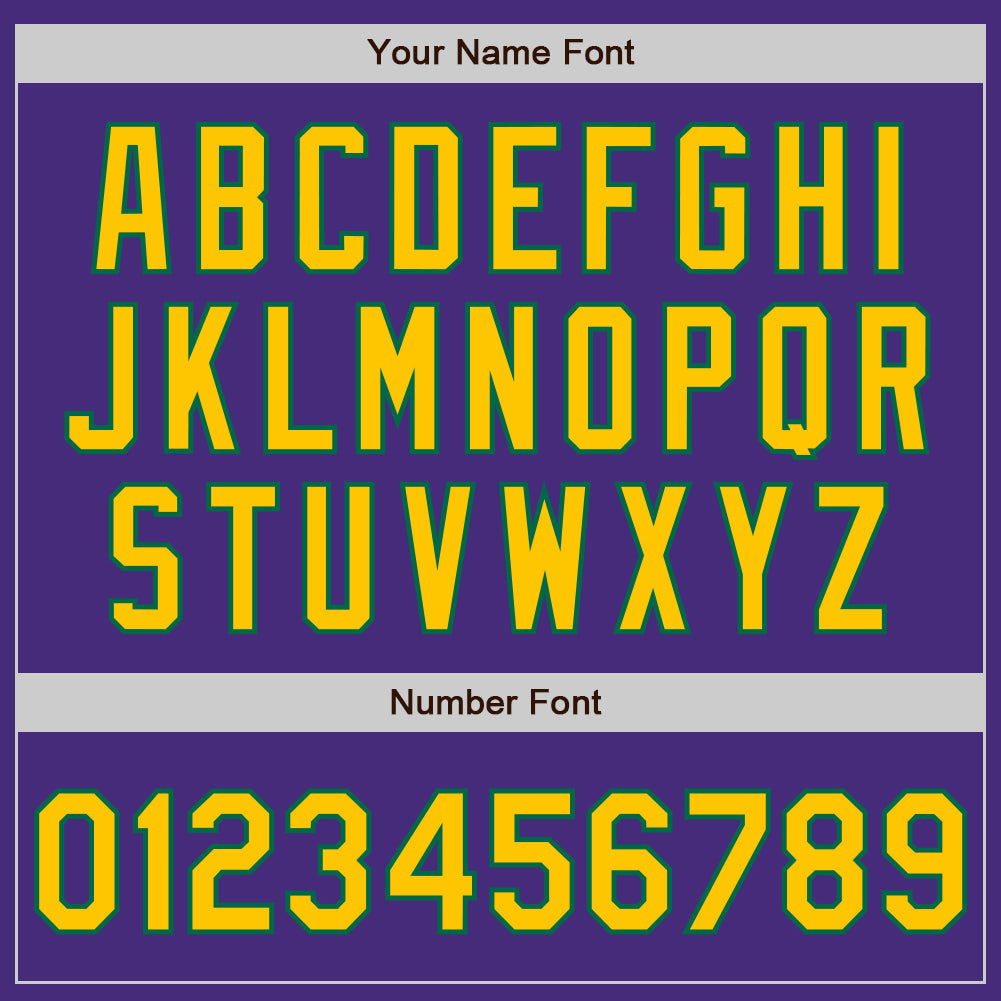 Custom Purple Yellow-Kelly Green Authentic Baseball Jersey - Sky-Custom