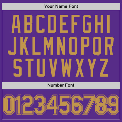 Custom Purple Old Gold Authentic Throwback Basketball Jersey - Sky-Custom