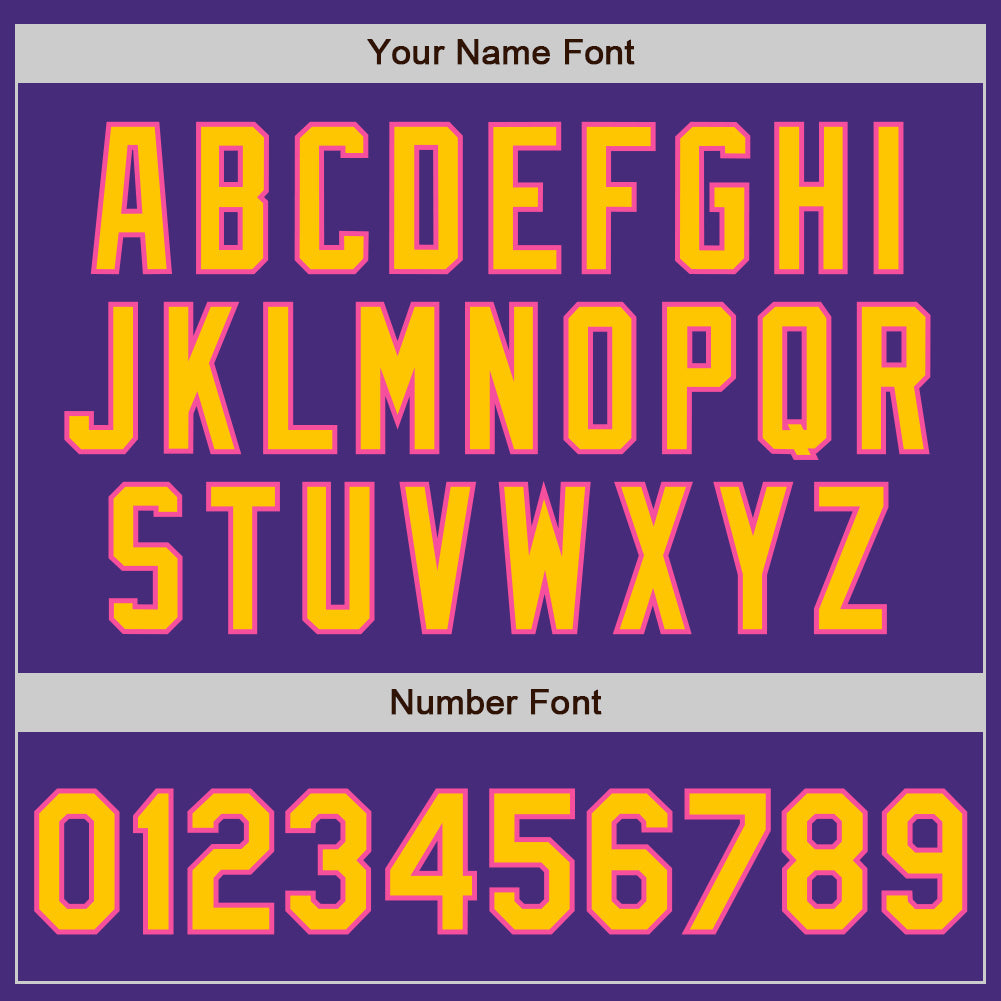 Custom Purple Yellow-Pink Authentic Baseball Jersey - Sky-Custom