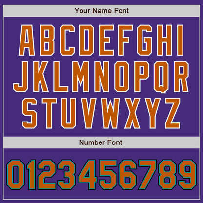 Custom Purple Texas Orange Teal Black-White Authentic Baseball Jersey - Sky-Custom