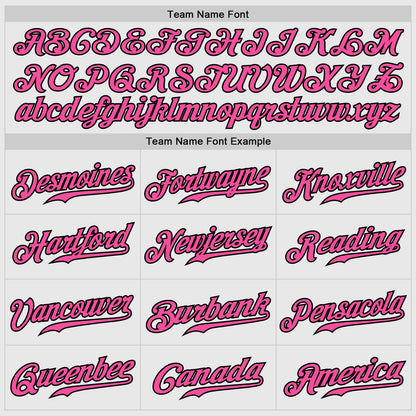Custom White Black Pinstripe Pink-Black Authentic Raglan Sleeves Baseball Jersey - Sky-Custom