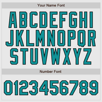 Custom White Black Pinstripe Teal-Black Authentic Raglan Sleeves Baseball Jersey - Sky-Custom