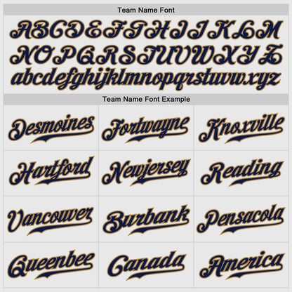 Custom White Navy Pinstripe Navy-Old Gold Authentic Raglan Sleeves Baseball Jersey - Sky-Custom