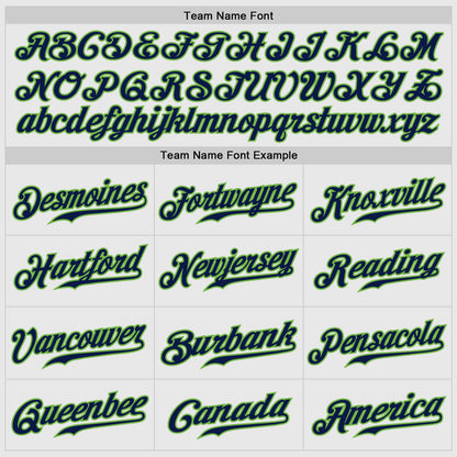 Custom White Navy Pinstripe Navy-Neon Green Authentic Raglan Sleeves Baseball Jersey - Sky-Custom