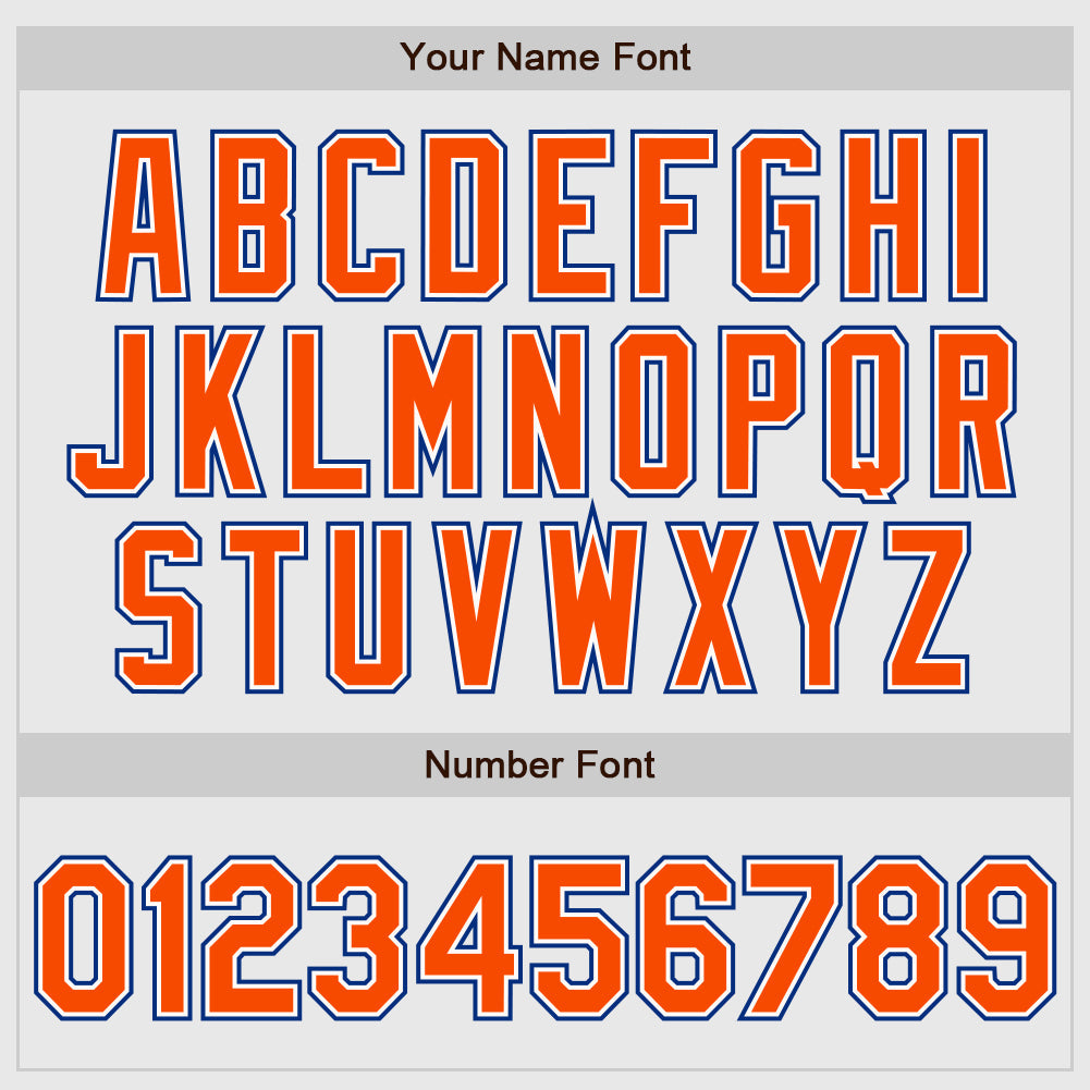 Custom White Royal Pinstripe Orange-Royal Authentic Raglan Sleeves Baseball Jersey - Sky-Custom