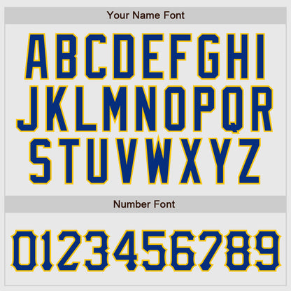 Custom White Royal Pinstripe Royal-Gold Authentic Raglan Sleeves Baseball Jersey - Sky-Custom