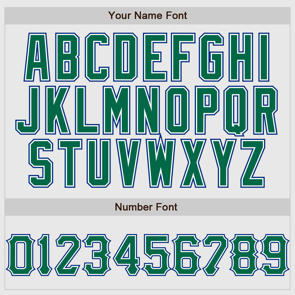 Custom White Royal Pinstripe Kelly Green-Royal Authentic Raglan Sleeves Baseball Jersey - Sky-Custom