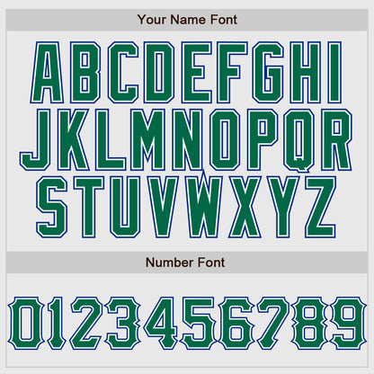 Custom White Royal Pinstripe Kelly Green-Royal Authentic Raglan Sleeves Baseball Jersey - Sky-Custom