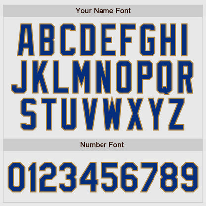 Custom White Royal Pinstripe Royal-Old Gold Authentic Raglan Sleeves Baseball Jersey - Sky-Custom
