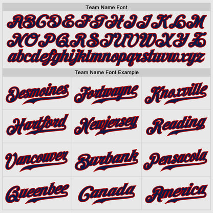 Custom White Red Pinstripe Navy-Red Authentic Raglan Sleeves Baseball Jersey - Sky-Custom