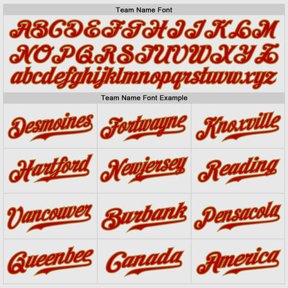 Custom White Red Pinstripe Red-Old Gold Authentic Raglan Sleeves Baseball Jersey - Sky-Custom
