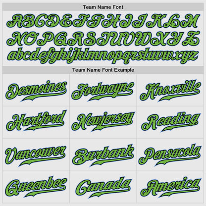 Custom White Light Blue Pinstripe Light Blue-Neon Green Authentic Raglan Sleeves Baseball Jersey - Sky-Custom