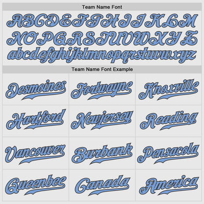 Custom White Light Blue Pinstripe Light Blue-Steel Gray Authentic Father's Day Raglan Sleeves Baseball Jersey - Sky-Custom