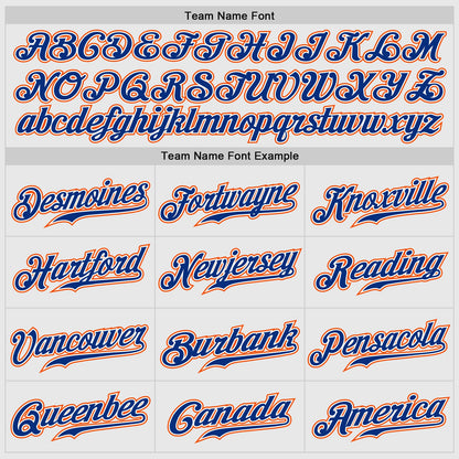 Custom White Orange Pinstripe Royal-Orange Authentic Raglan Sleeves Baseball Jersey - Sky-Custom