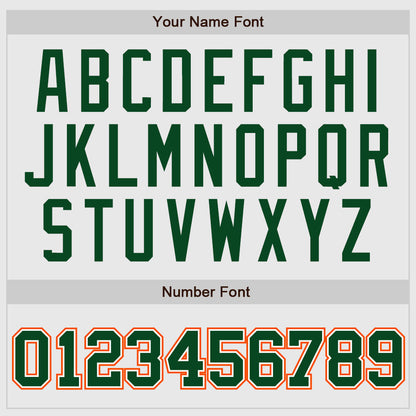 Custom White Orange Pinstripe Green-Orange Authentic Raglan Sleeves Baseball Jersey - Sky-Custom