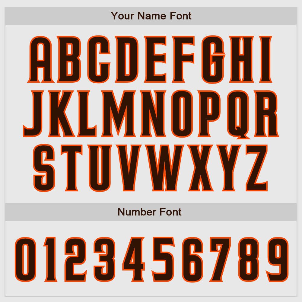 Custom White Orange Pinstripe Brown-Orange Authentic Raglan Sleeves Baseball Jersey - Sky-Custom