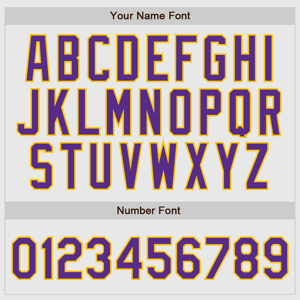 Custom White Purple Pinstripe Purple-Gold Authentic Raglan Sleeves Baseball Jersey - Sky-Custom