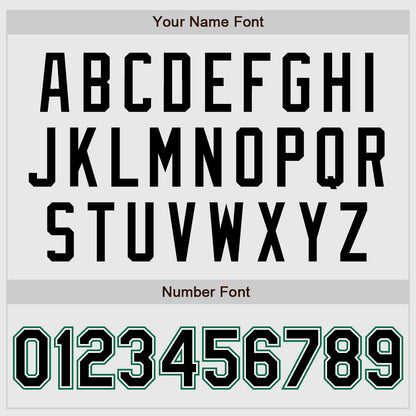 Custom White Kelly Green Pinstripe Black-Kelly Green Authentic Raglan Sleeves Baseball Jersey - Sky-Custom