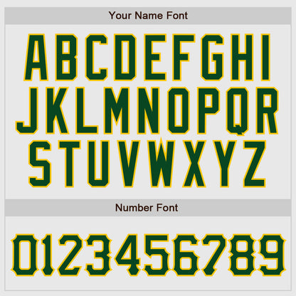 Custom White Green Pinstripe Green-Gold Authentic Raglan Sleeves Baseball Jersey - Sky-Custom