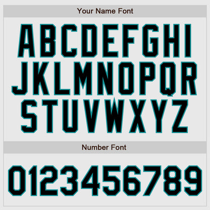 Custom White Aqua Pinstripe Black-Aqua Authentic Raglan Sleeves Baseball Jersey - Sky-Custom