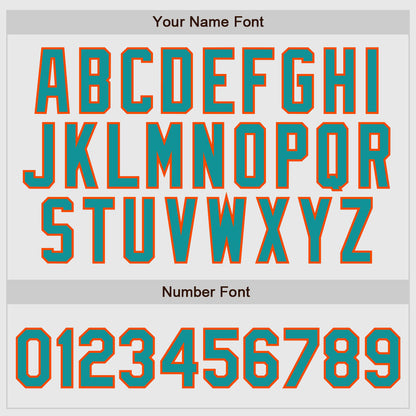 Custom White Aqua Pinstripe Aqua-Orange Authentic Raglan Sleeves Baseball Jersey - Sky-Custom