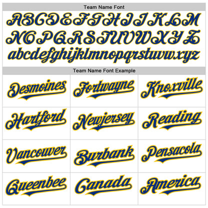 Custom White Royal-Yellow Authentic Raglan Sleeves Baseball Jersey - Sky-Custom