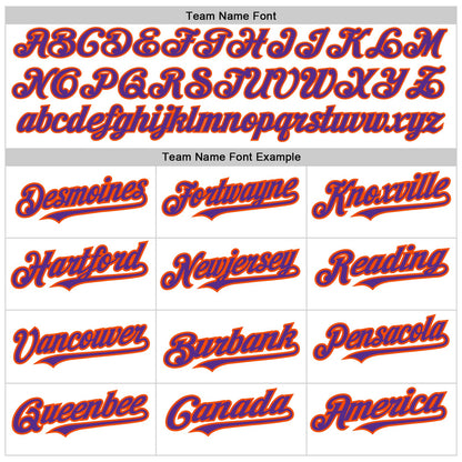 Custom White Orange-Purple Authentic Raglan Sleeves Baseball Jersey - Sky-Custom