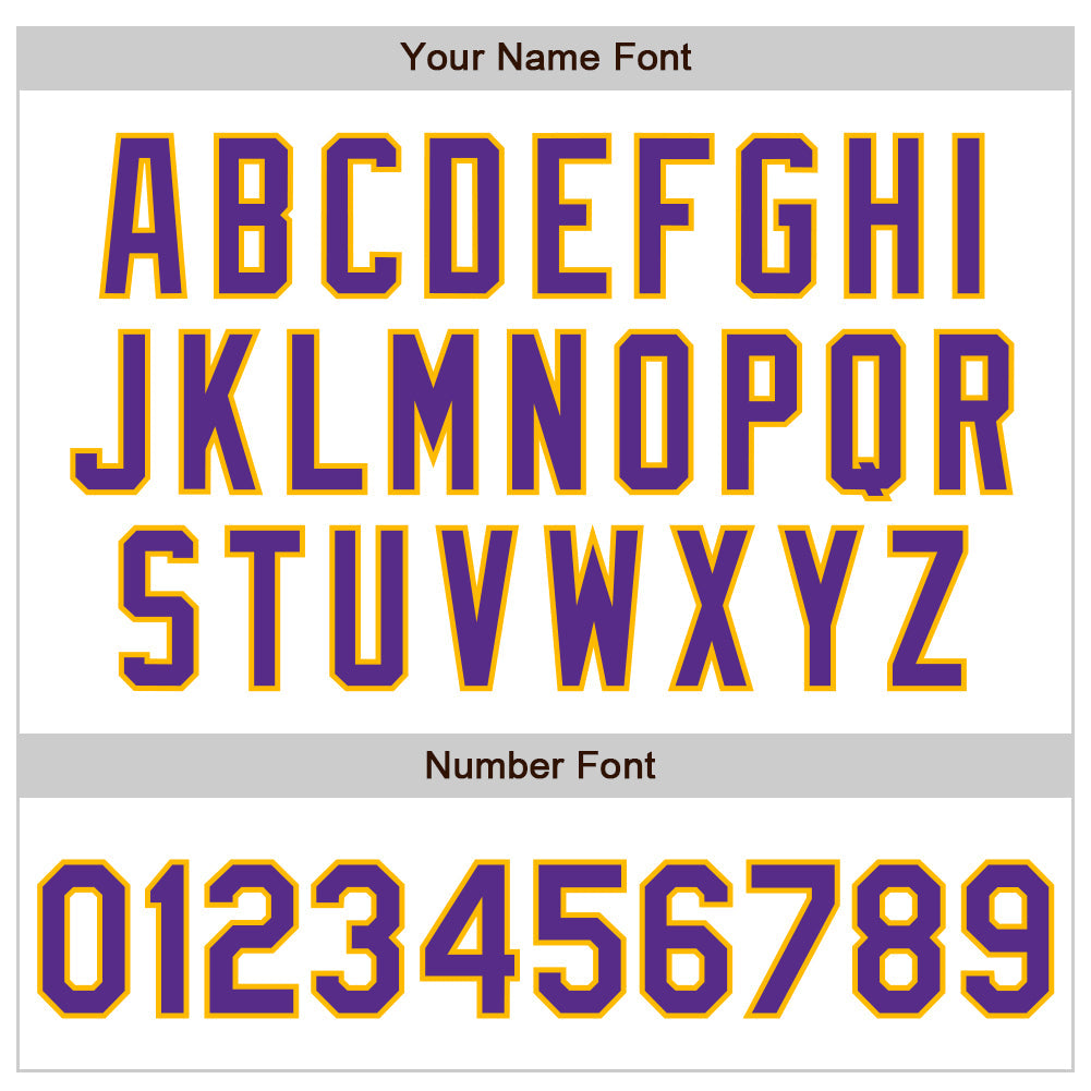 Custom White Purple-Gold Authentic Raglan Sleeves Baseball Jersey - Sky-Custom