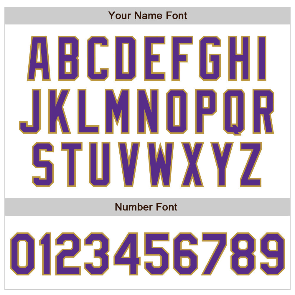 Custom White Purple-Old Gold Authentic Raglan Sleeves Baseball Jersey - Sky-Custom