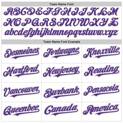 Custom White Purple-Gray Authentic Raglan Sleeves Baseball Jersey - Sky-Custom