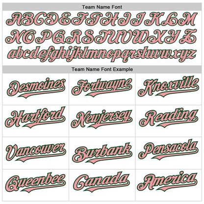 Custom White Medium Pink-Green Authentic Raglan Sleeves Baseball Jersey - Sky-Custom