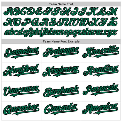 Custom White Kelly Green-Black Authentic Raglan Sleeves Baseball Jersey - Sky-Custom