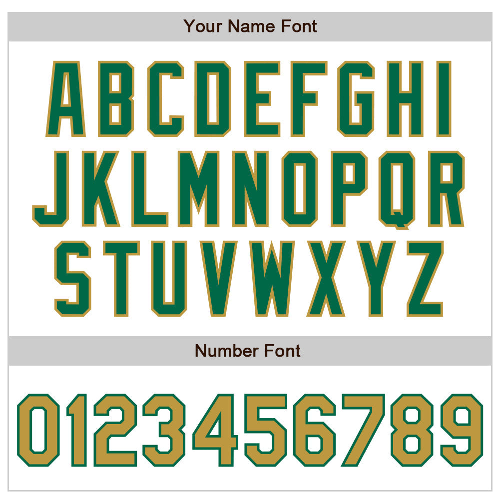 Custom White Old Gold-Kelly Green Authentic Raglan Sleeves Baseball Jersey - Sky-Custom