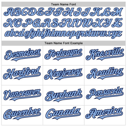 Custom White Light Blue-Navy Authentic Raglan Sleeves Baseball Jersey - Sky-Custom