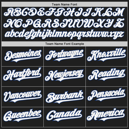 Custom Black White Gray-Royal Authentic Raglan Sleeves Baseball Jersey - Sky-Custom