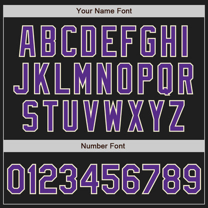 Custom Black Purple-Cream Authentic Raglan Sleeves Baseball Jersey - Sky-Custom