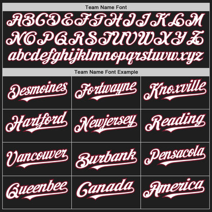 Custom Black White-Crimson Authentic Raglan Sleeves Baseball Jersey - Sky-Custom