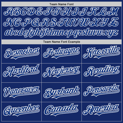 Custom Royal White Authentic Raglan Sleeves Baseball Jersey - Sky-Custom