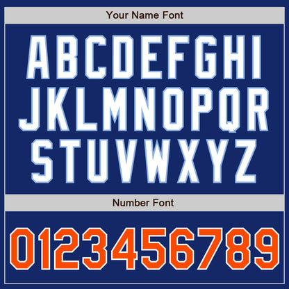 Custom Royal Orange-Light Blue Authentic Raglan Sleeves Baseball Jersey - Sky-Custom