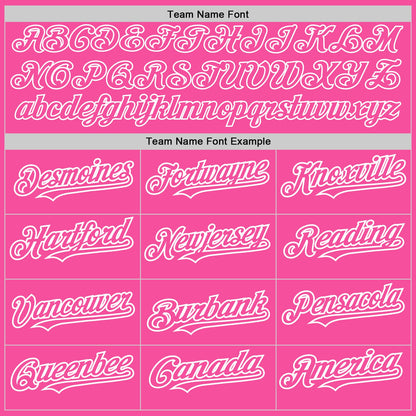 Custom Pink White Authentic Raglan Sleeves Baseball Jersey - Sky-Custom