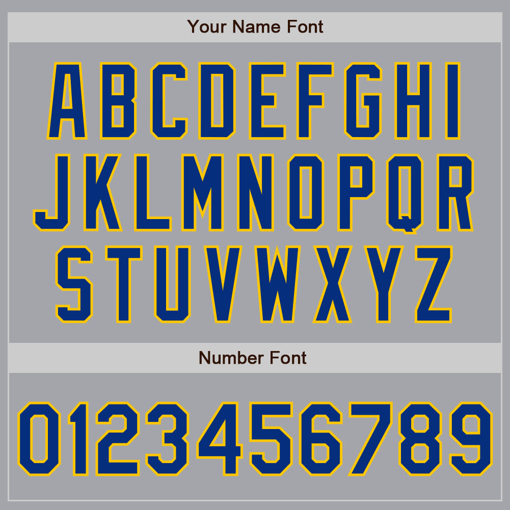 Custom Gray Royal-Yellow Authentic Raglan Sleeves Baseball Jersey - Sky-Custom
