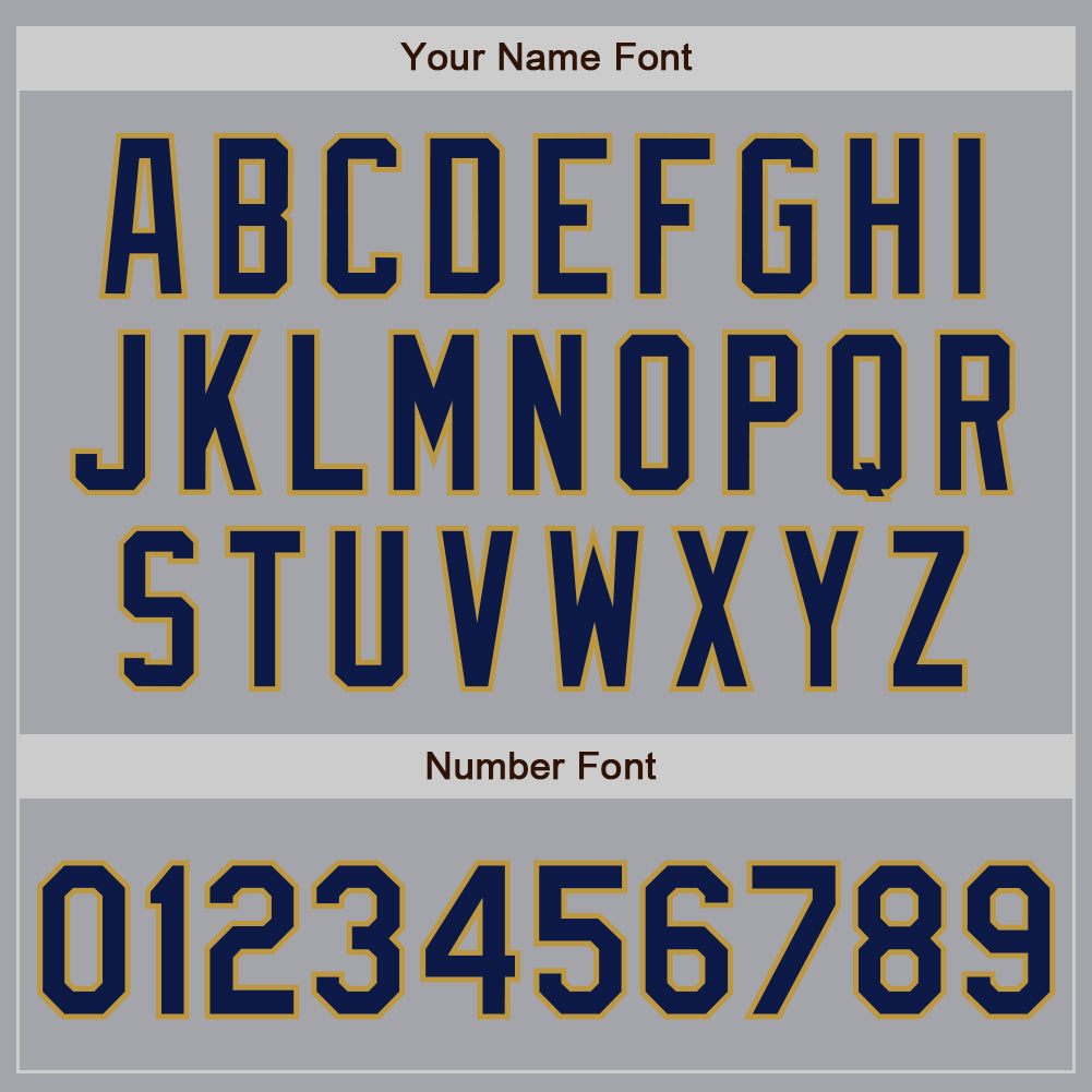 Custom Gray Navy-Old Gold Authentic Raglan Sleeves Baseball Jersey - Sky-Custom
