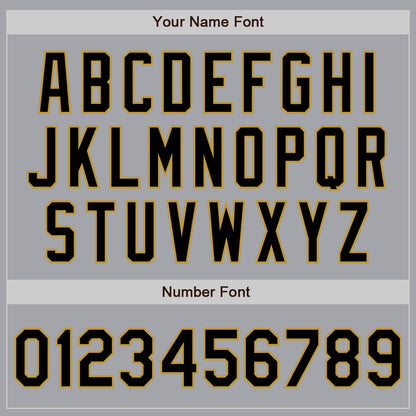 Custom Gray Black-Old Gold Authentic Raglan Sleeves Baseball Jersey - Sky-Custom
