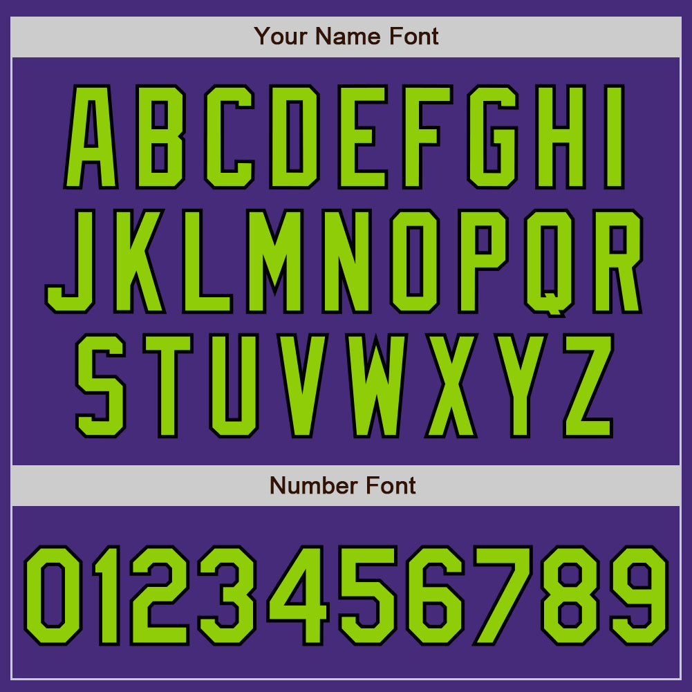 Custom Purple Neon Green-Black Authentic Raglan Sleeves Baseball Jersey - Sky-Custom