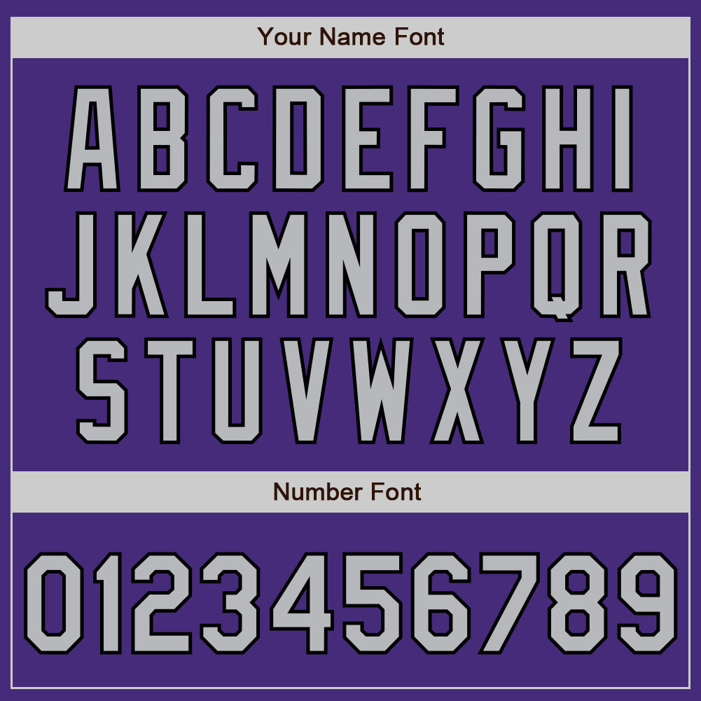 Custom Purple Gray-Black Authentic Raglan Sleeves Baseball Jersey - Sky-Custom