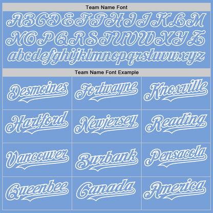 Custom Light Blue White Authentic Raglan Sleeves Baseball Jersey - Sky-Custom