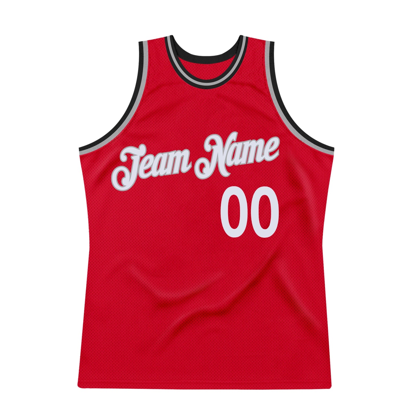 Custom Red White-Black Authentic Throwback Basketball Jersey - Sky-Custom