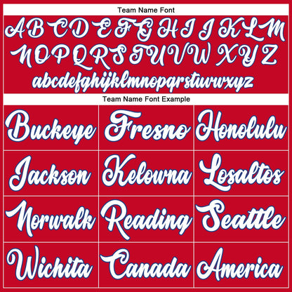 Custom Red White-Royal Authentic Throwback Basketball Jersey - Sky-Custom