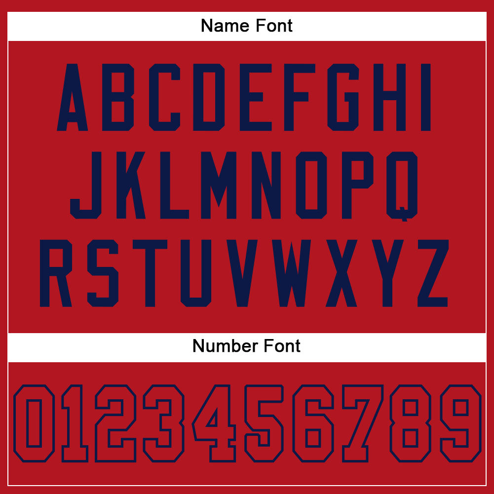 Custom Red Red-Navy Mesh Authentic Football Jersey - Sky-Custom