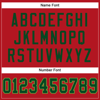 Custom Red Green-Neon Green Mesh Authentic Football Jersey - Sky-Custom